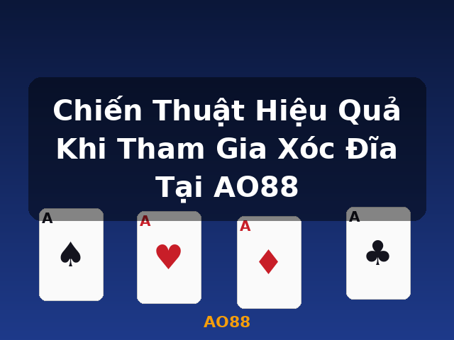 Chiến Thuật Hiệu Quả Khi Tham Gia Xóc Đĩa Tại AO88 - AO88