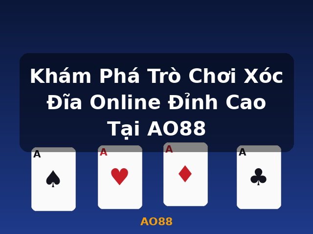 Khám Phá Trò Chơi Xóc Đĩa Online Đỉnh Cao Tại AO88 - AO88