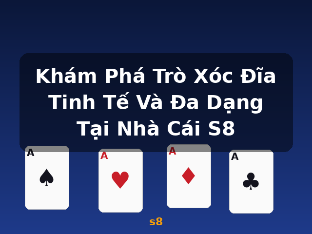 Khám Phá Trò Xóc Đĩa Tinh Tế Và Đa Dạng Tại Nhà Cái S8 - s8