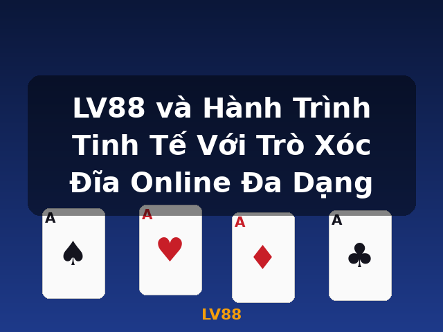 LV88 và Hành Trình Tinh Tế Với Trò Xóc Đĩa Online Đa Dạng - LV88