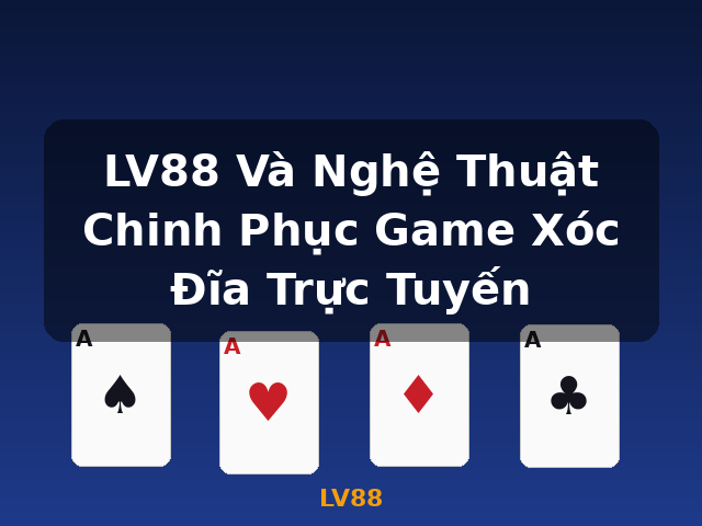 LV88 Và Nghệ Thuật Chinh Phục Game Xóc Đĩa Trực Tuyến - LV88