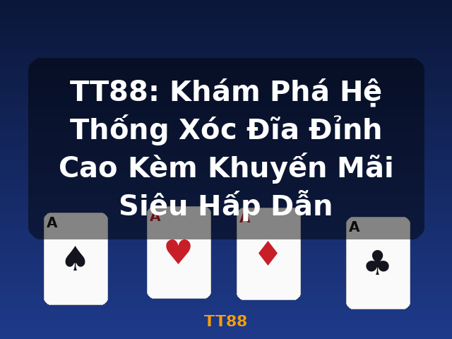 TT88: Khám Phá Hệ Thống Xóc Đĩa Đỉnh Cao Kèm Khuyến Mãi Siêu Hấp Dẫn - TT88