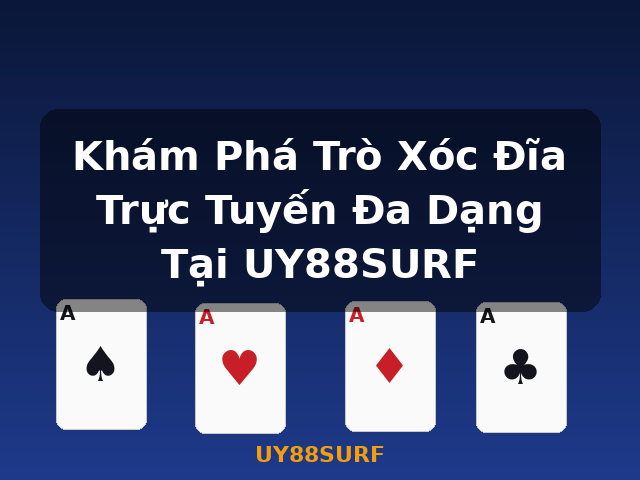 Khám Phá Trò Xóc Đĩa Trực Tuyến Đa Dạng Tại UY88SURF - UY88SURF