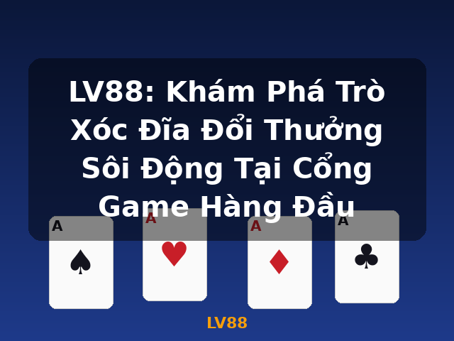 LV88: Khám Phá Trò Xóc Đĩa Đổi Thưởng Sôi Động Tại Cổng Game Hàng Đầu - LV88