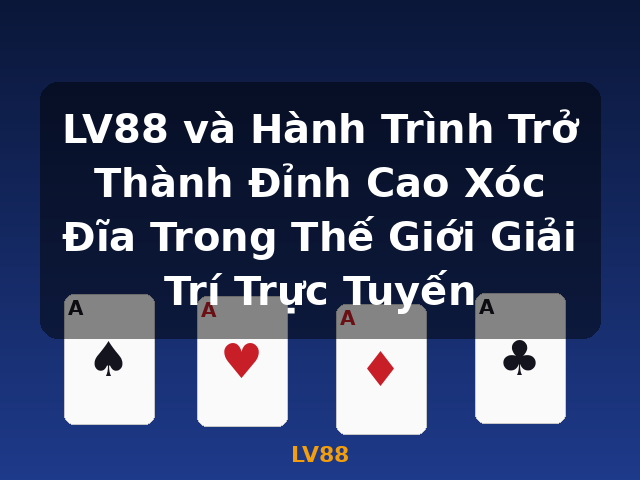 LV88 và Hành Trình Trở Thành Đỉnh Cao Xóc Đĩa Trong Thế Giới Giải Trí Trực Tuyến - LV88