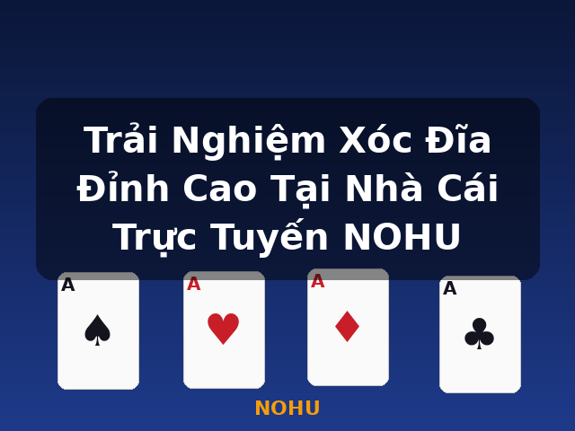 Trải Nghiệm Xóc Đĩa Đỉnh Cao Tại Nhà Cái Trực Tuyến NOHU - NOHU