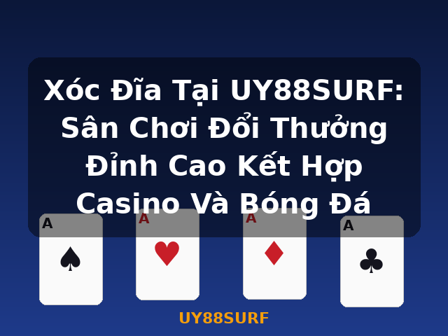 Xóc Đĩa Tại UY88SURF: Sân Chơi Đổi Thưởng Đỉnh Cao Kết Hợp Casino Và Bóng Đá - UY88SURF